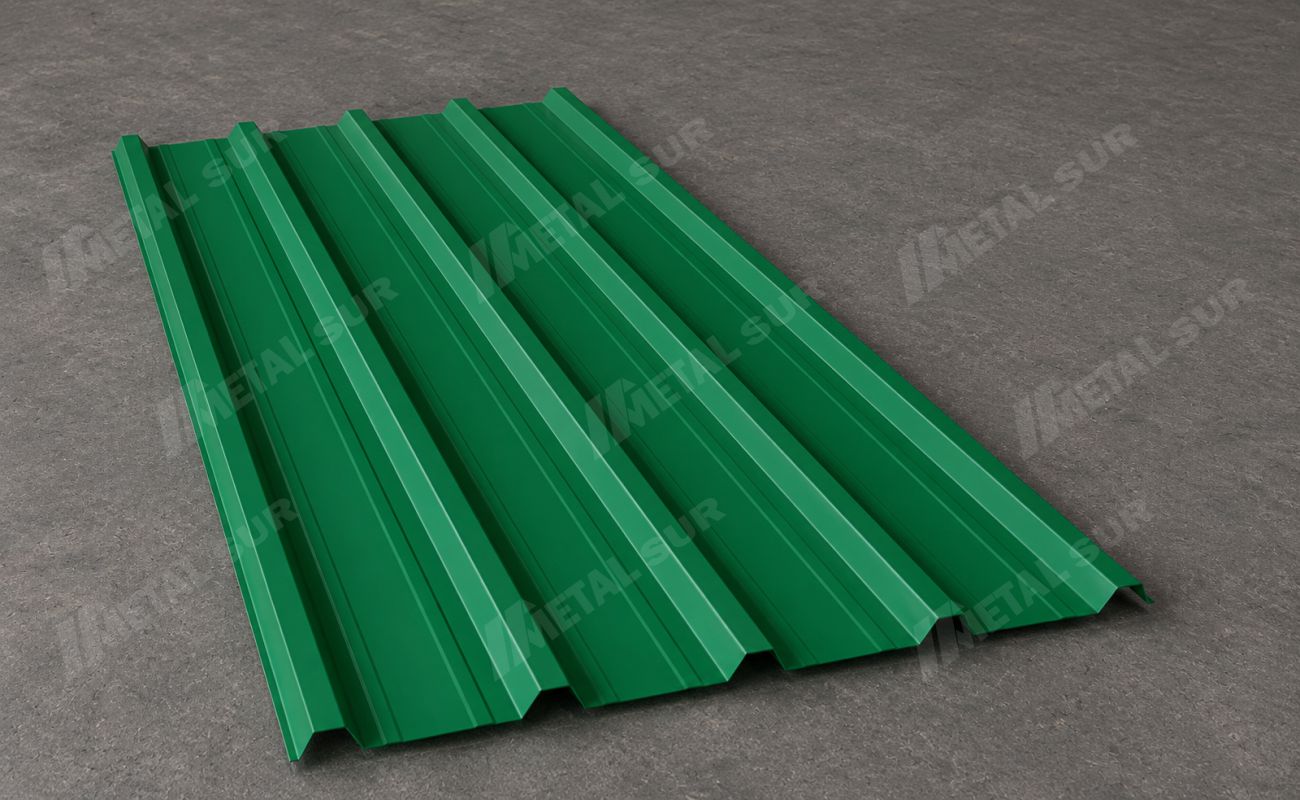 Plancha de Aluzinc TR5 color verde