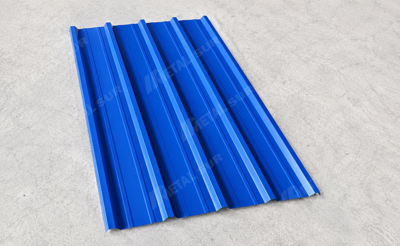 Plancha de Aluzinc TR5 color azul