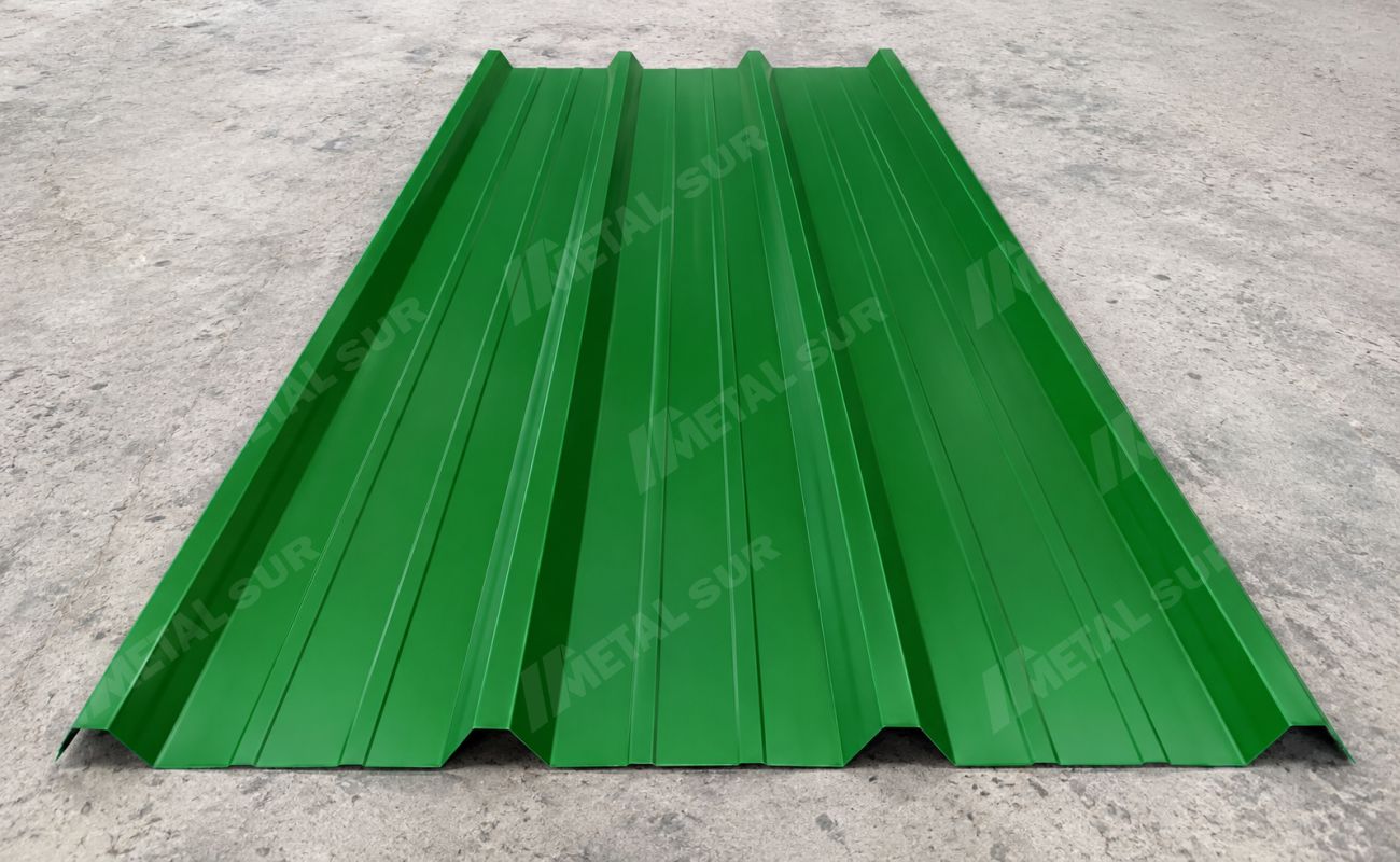 Plancha de Aluzinc TR4 color verde